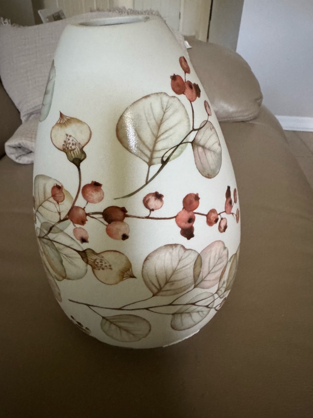 Scentsy Grow Diffuser Shade Only.  Pre used mint. Botanical porcelain. Rare